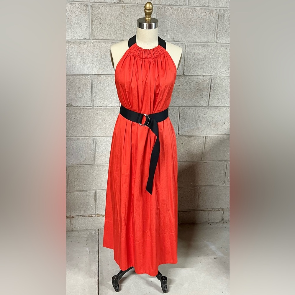 TIBI halter neck red long dress  XS